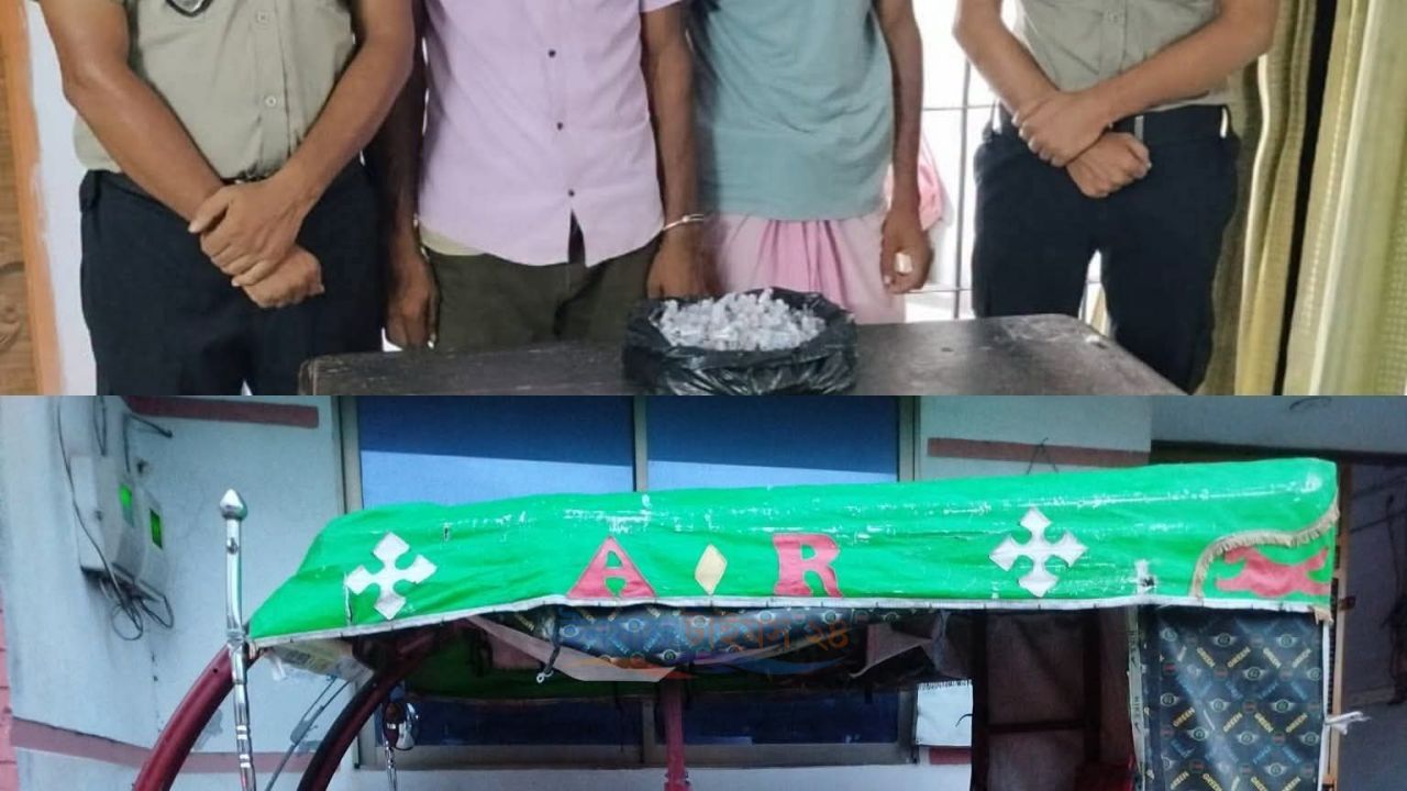 বগুড়ায় ৪০০ অ্যাম্পুল ইনজেকশনসহ দুই মাদক কারবারি আটক