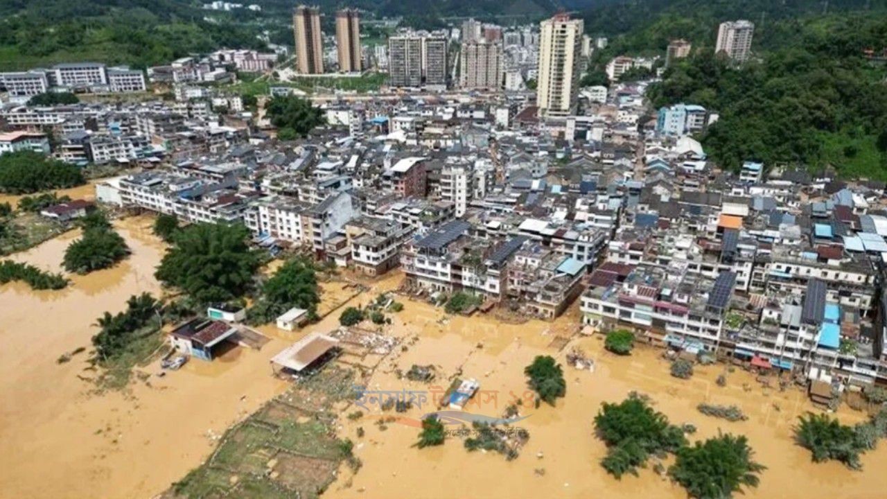 চীনে বৃষ্টিজনিত বন্যায় নিহত ১০, আহত ২৩
