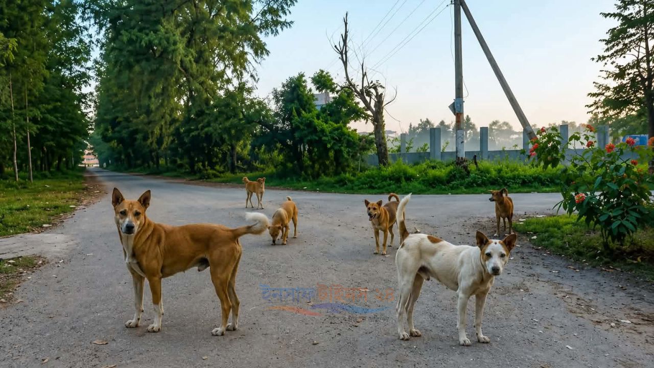 নোবিপ্রবিতে কুকুরের উৎপাত, আতঙ্কে শিক্ষার্থীরা।