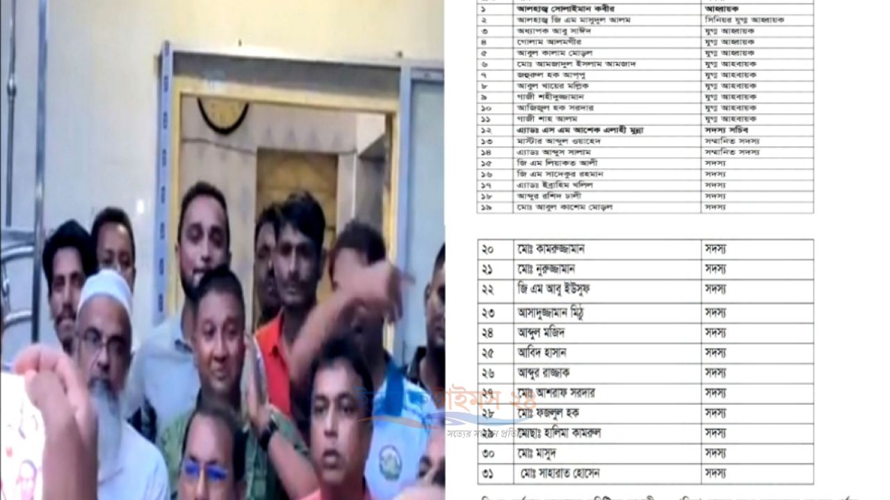 নতুন কমিটি ঘোষণায় শ্যামনগর বিএনপির আনন্দ মিছিল।