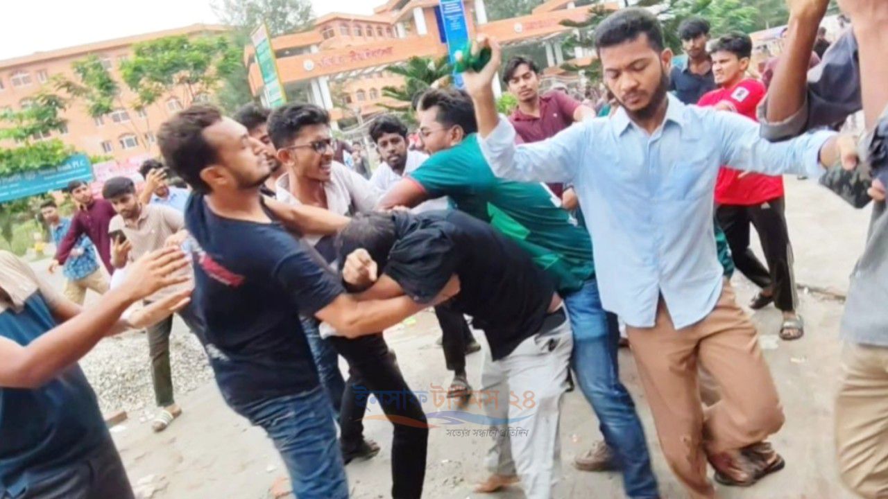 বরিশাল বিশ্ববিদ্যালয়ে ছাত্রদল-শিবির সংঘর্ষ, আহত ১০