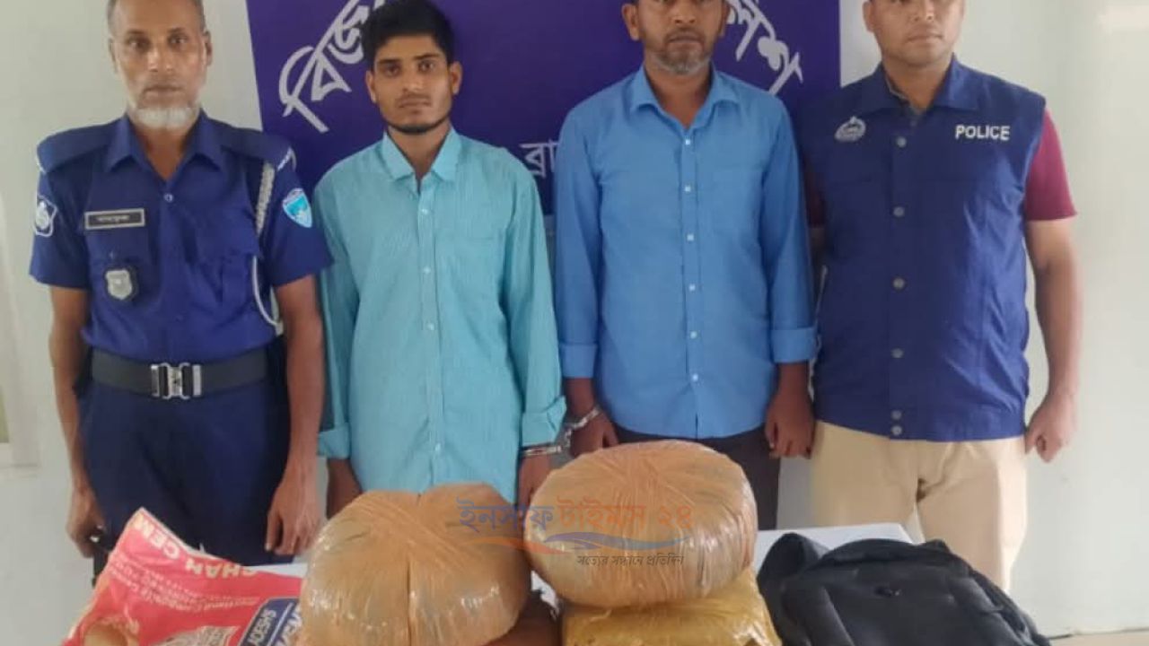 বিজয়নগরে ১০ কেজি গাঁজাসহ দুই মাদক কারবারি গ্রেফতার