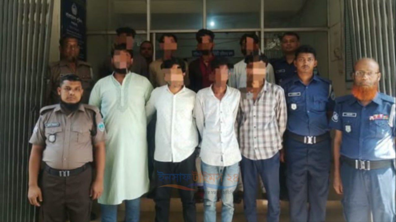 কমলনগরে বিভিন্ন মামলায় গ্রেপ্তার ১০ জন