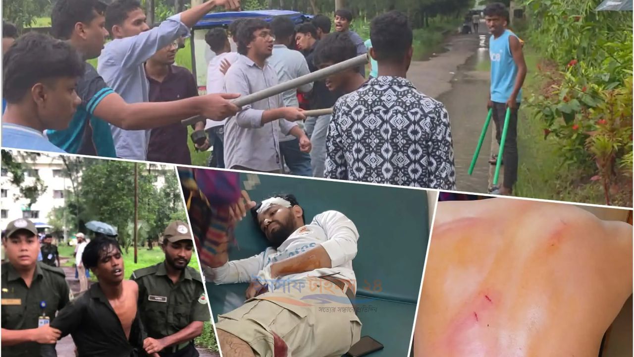 নোবিপ্রবিতে ছাত্রদলের দুই পক্ষের সংঘর্ষ, ভাঙচুর-ধাওয়া-পাল্টা ধাওয়া