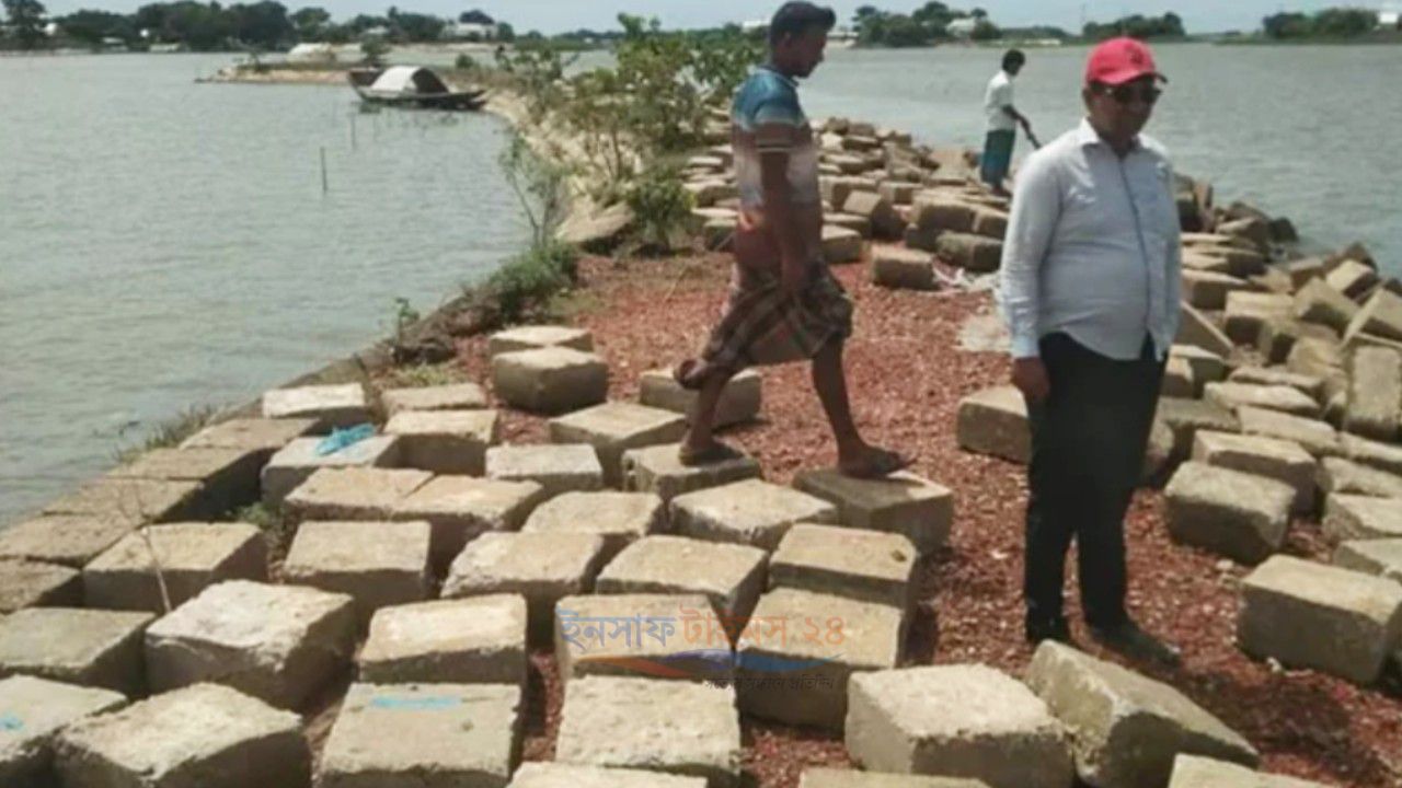 বাঁধের ২২৫০ ব্লক লুট, কেউ রেখেছেন গোয়ালঘরে; কেউ বানিয়েছেন সিঁড়ি