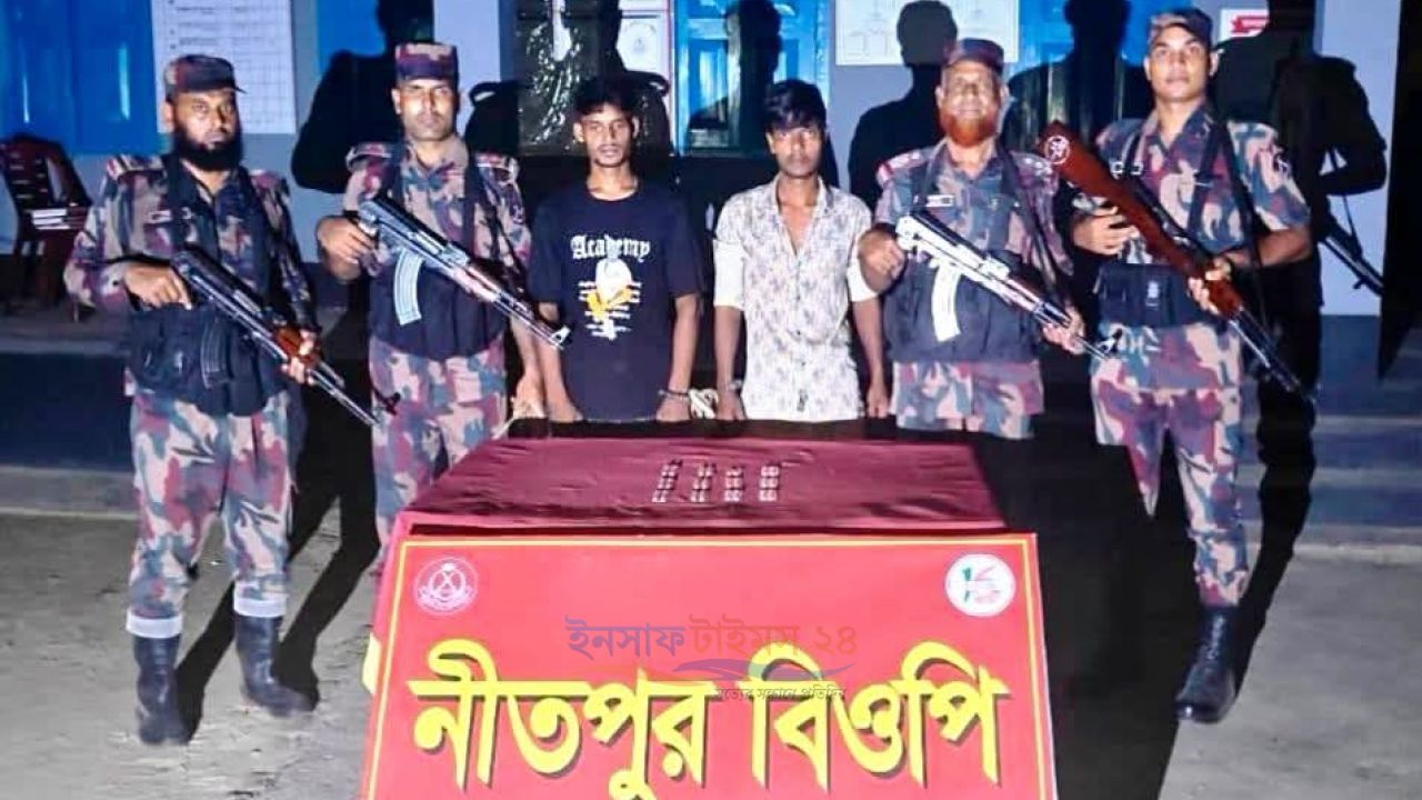 পোরশা সীমান্তে ট্যাপেন্টাডলসহ দুই চোরাকারবারি আটক