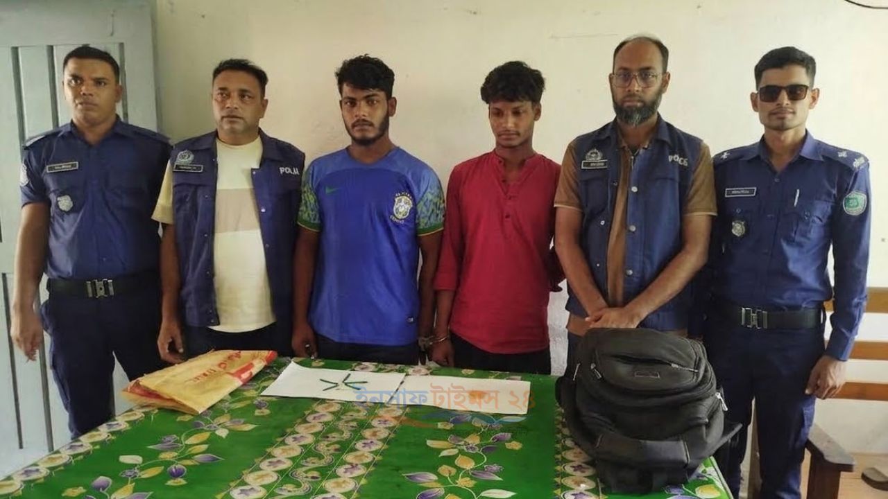 ভোলার মনপুরায় ১০০ পিস ইয়াবাসহ দুই যুবক গ্রেপ্তার